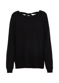 Vila, Damen Pullover, Schwarzmeliert