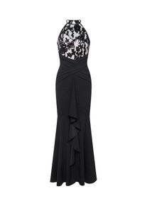 Lipsy, Damen Abendkleid 'BLACK SEQUIN BUILT UP MAXI', Hellgrau / Schwarz