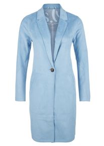 s.Oliver RED LABEL, Damen Leichter Velour-Mantel, Hellblau