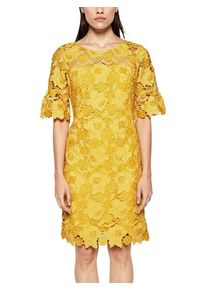 s.Oliver BLACK LABEL, Damen Kurzes Kleid, Gelb