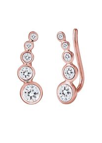 Elli, Damen Ohrringe 'Ear Climber', Rosegold