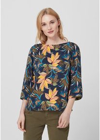 s.Oliver RED LABEL, Damen Bluse, Dunkelblau / Mischfarben