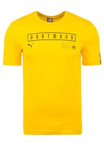 Puma, Herren T-Shirt 'Borussia Dortmund Fan', Gelb / Schwarz