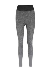 adidas Performance, Damen Leggings 'Believe This Primeknit FLW', Dunkelgrau / Wei&szlig;