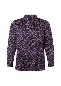 Tom Tailor, Damen Bluse, Navy / Indigo / Pink / Weiß
