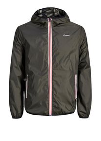 Jack & Jones JACK & JONES, Herren Jacke 'Wende', Khaki / Rot / Weiß