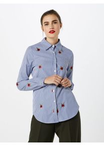 Zwillingsherz, Damen Bluse, Blau / Rot / Wei&szlig;