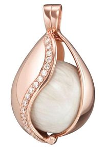 Engelsrufer, Damen Kettenanhänger 'Love of Heaven, Himmelsträne, ERP-20-TEAR-ZI-R' (Set, 2 tlg., inkl. Klangkugel), Rosegold