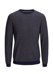 Jack & Jones JACK & JONES, Herren Pullover, Navy / Eierschale
