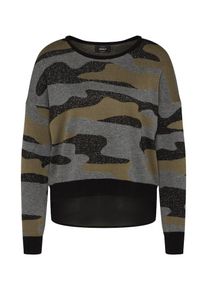 Only, Damen Pullover, Dunkelgrau / Oliv