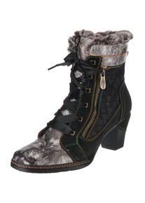 Laura Vita, Damen Winterstiefeletten, Schwarz / Silber