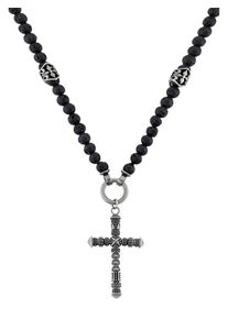 C-Collection, Herren Kette, Schwarz / Silber