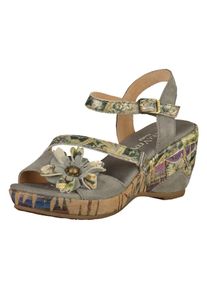 Laura Vita, Damen Sandalen, Beige / Grau