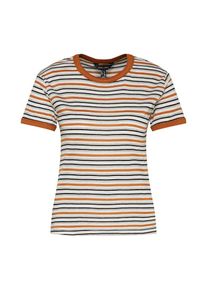 New Look, Damen T-Shirt, Creme / Braun / Dunkelgrau
