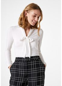 Hallhuber, Damen Longsleeve, Weiß