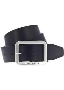 Tom Tailor, Herren Ledergürtel 4.0cm, Schwarz