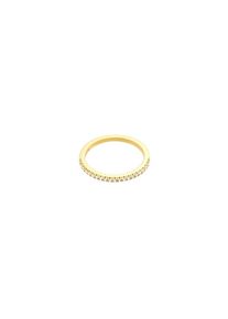 ID fine, Damen Ring 'White Simplicity', Gold / Wei&szlig;