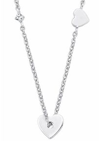 s.Oliver RED LABEL, Damen Silberkette 'Herzen, 2017227', Silber