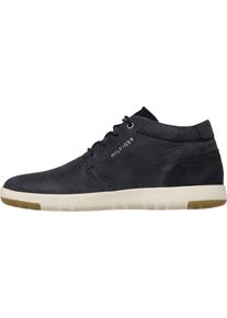 Tommy Hilfiger, Herren Halbschuh 'LIGHT NUBUCK LACE UP BOOT', Nachtblau