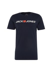Jack & Jones JACK & JONES, Herren T-Shirt 'JJECORP LOGO TEE SS CREW NECK', Blau / Rot / Weiß