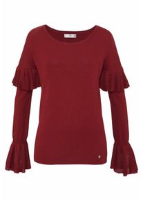 AJC, Damen Rundhalspullover, Bordeaux