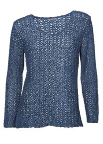 Heine, Damen Bändchenpullover, Blau