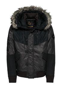 Khujo, Herren Parka 'TIMUR', Anthrazit / Schwarz