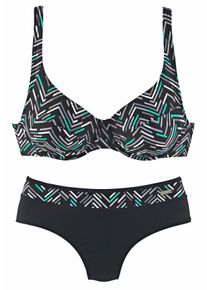 Lascana Große Größen Bügel-Bikini Gr. 40C schwarz für Damen