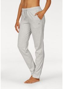 Große Größen Homewearhose Gr. 48/50 grau für Damen