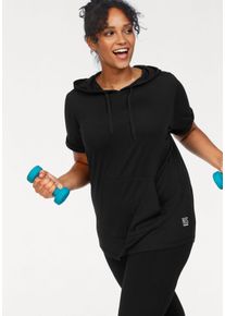 Große Größen H.I.S Kapuzenshirt Gr. 52/54 schwarz für Damen