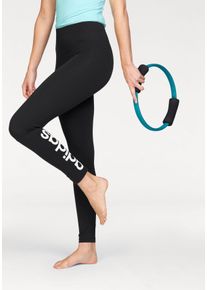 Große Größen adidas Performance Leggings »ESSENTIALS LINEAR TIGHT« Gr. XXL schwarz für Damen