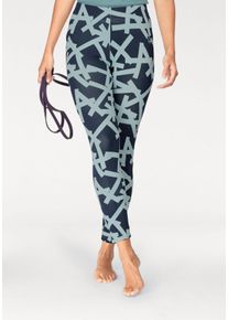 Große Größen adidas Performance Leggings »ESSENTIALS ALL OVER PRINT TIGHT« Gr. XL grün für Damen