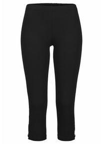 Lascana Große Größen Caprileggings Gr. 48/50 schwarz für Damen