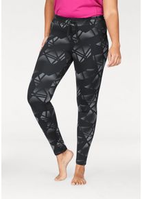 Große Größen Venice Beach Funktionstights Gr. 58 schwarz bedruckt für Damen