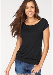 Lascana Große Größen Longshirt Gr. 52/54 schwarz für Damen
