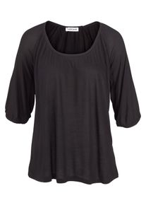 Lascana Große Größen Pyjama Gr. 56/58 schwarz für Damen