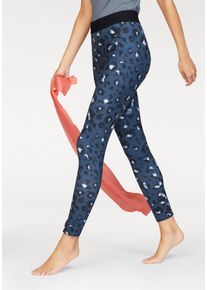 Große Größen adidas Performance Funktionstights »ESSENTIALS ALL OVER PRINTED TIGHT« Gr. L blau für Damen