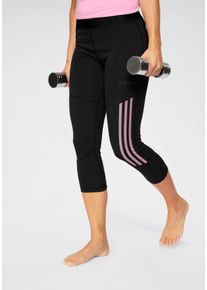 Adidas Große Größen Lauftights Gr. M schwarz gestreift für Damen