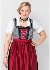 Große Größen Dirndlbluse im Materialmix Gr. 58 weiß von sheego für Damen