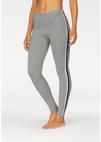 Vivance Große Größen Leggings Gr. 44/46 grau gestreift für Damen