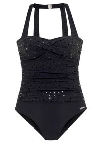 Lascana Große Größen Badeanzug Gr. 52C schwarz für Damen