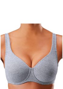 Petite Fleur Große Größen Minimizer-BH Gr. 75C grau/weiß für Damen