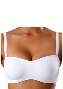 Lascana Große Größen T-Shirt-BH Gr. 90E weiß für Damen