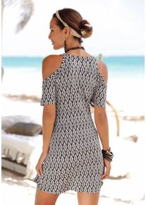 Lascana Große Größen Longshirt Gr. 52/54 mehrfarbig bedruckt für Damen