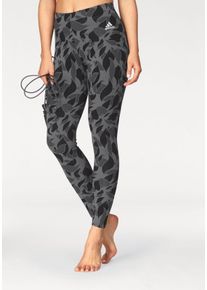 Große Größen adidas Performance Leggings »ESSENTIALS ALL OVER PRINT TIGHT« Gr. L schwarz bedruckt für Damen