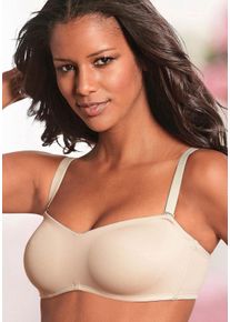 Lascana Große Größen T-Shirt-BH Gr. 105E beige für Damen