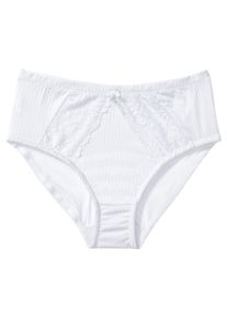 Große Größen Taillenslip mit kleiner Schleife Gr. 40/42 weiß von sheego für Damen