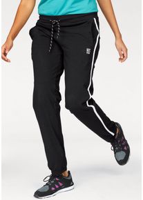 Große Größen H.I.S Sporthose Gr. 46 schwarz gestreift für Damen