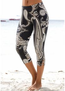 Lascana Große Größen Caprileggings Gr. 52/54 mehrfarbig bedruckt für Damen