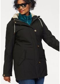 Polarino Große Größen Softshellparka Gr. 48 schwarz für Damen